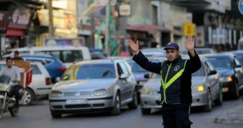 مرور غزة توضِّح حالة الطرق اليوم الإثنين