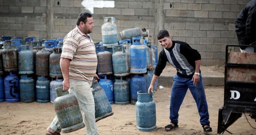 انتهاء مشكلة نقص الغاز في غزة