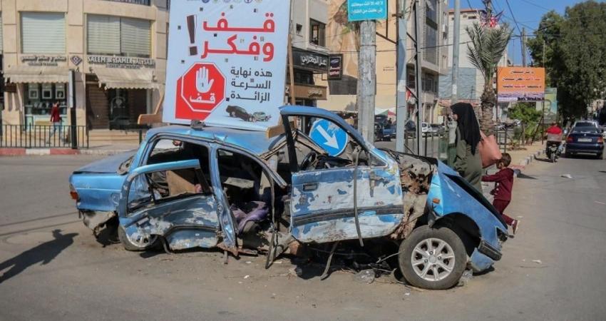 حوادث سير بغزة
