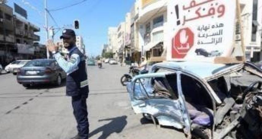 مرور غزة توضِّح حالة الطرق اليوم الإثنين