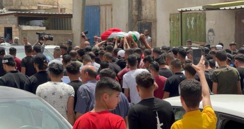 تشييع جثمان الشهيد يحيى عدوان في قلقيلية