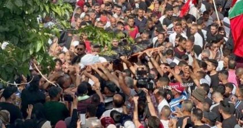 جنين تُشيع جثمان الشهيد سميح عمارنة