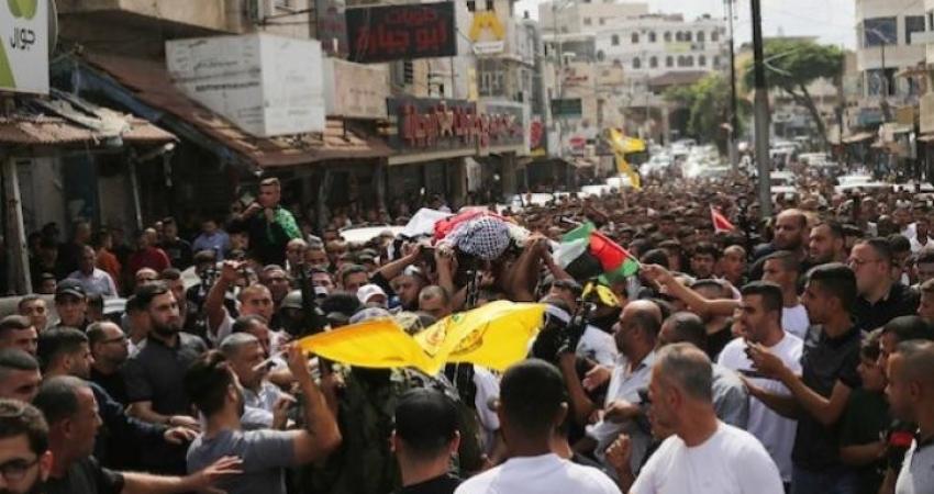 أهالي جنين يُشيّعون جثمان الشهيد محمد الصوص