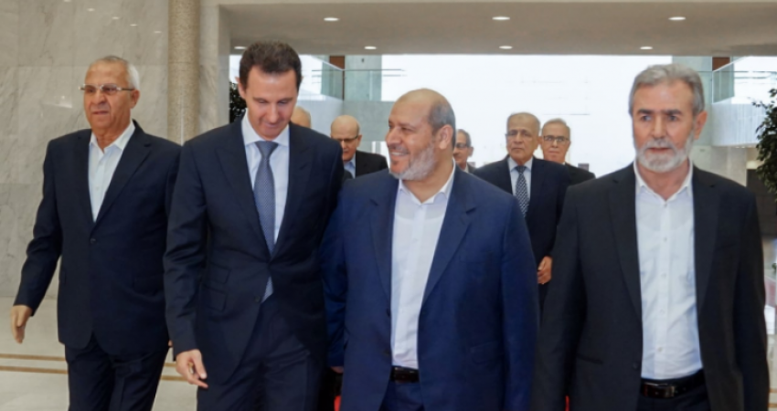 طالع تفاصيل لقاء الرئيس السوري بوفد الفصائل الفلسطينية