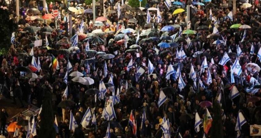مظاهرات إسرائيلية في تل أبيب وحيفا ضد حكومة نتنياهو