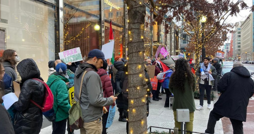 تظاهرة في واشنطن ضد زيارة سموتريتش للولايات المتحدة