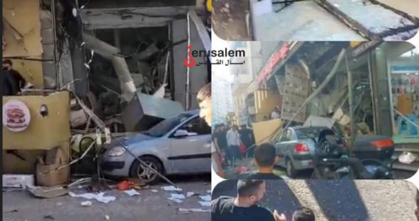 إصابات بانفجار داخل مطعم بمخيم شعفاط في القدس