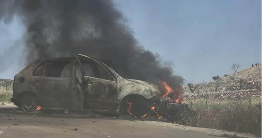 إصابات وحرق مركبات للمواطنين خلال اعتداءات المستوطنين برام الله