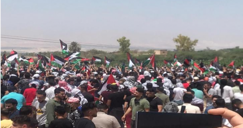مسيرة حاشدة بالأردن رفضاً للعدوان على غزة