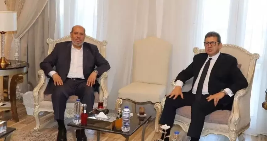 خليل الحية ورئيس المخابرات المصرية
