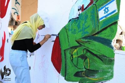 جداريات في غزة تدعو للوحدة الوطنية