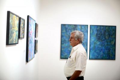 صور: افتتاح معرض للفنان شفيق رضوان بالبيرة