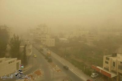 صور: العاصفة الرملية على مدينة بيت لحم