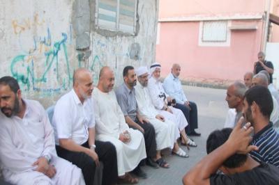 وفد من "التشريعي" و "حماس" يزور عائلة المختطف "عبد الدايم أبو لبدة".